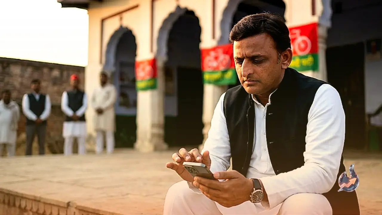 अखिलेश यादव ने 'बाहुबल' पर साधा निशाना, सोशल मीडिया पर लिखी कविता