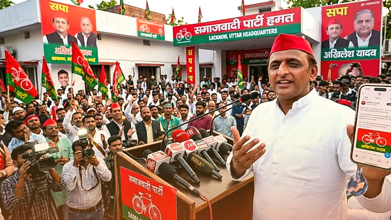 Akhilesh Yadav shares views on PDA politics on social media