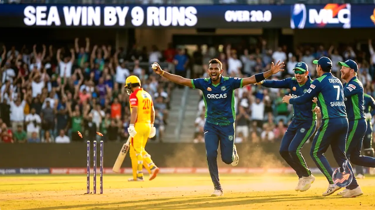 Last-over hat-trick turns the tables as Seattle Orcas edge past Texas Super Kings