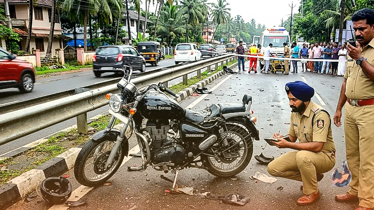 Two Dead and One Injured in Alappuzha Motorcycle Crash as Police Suspect Bike Theft