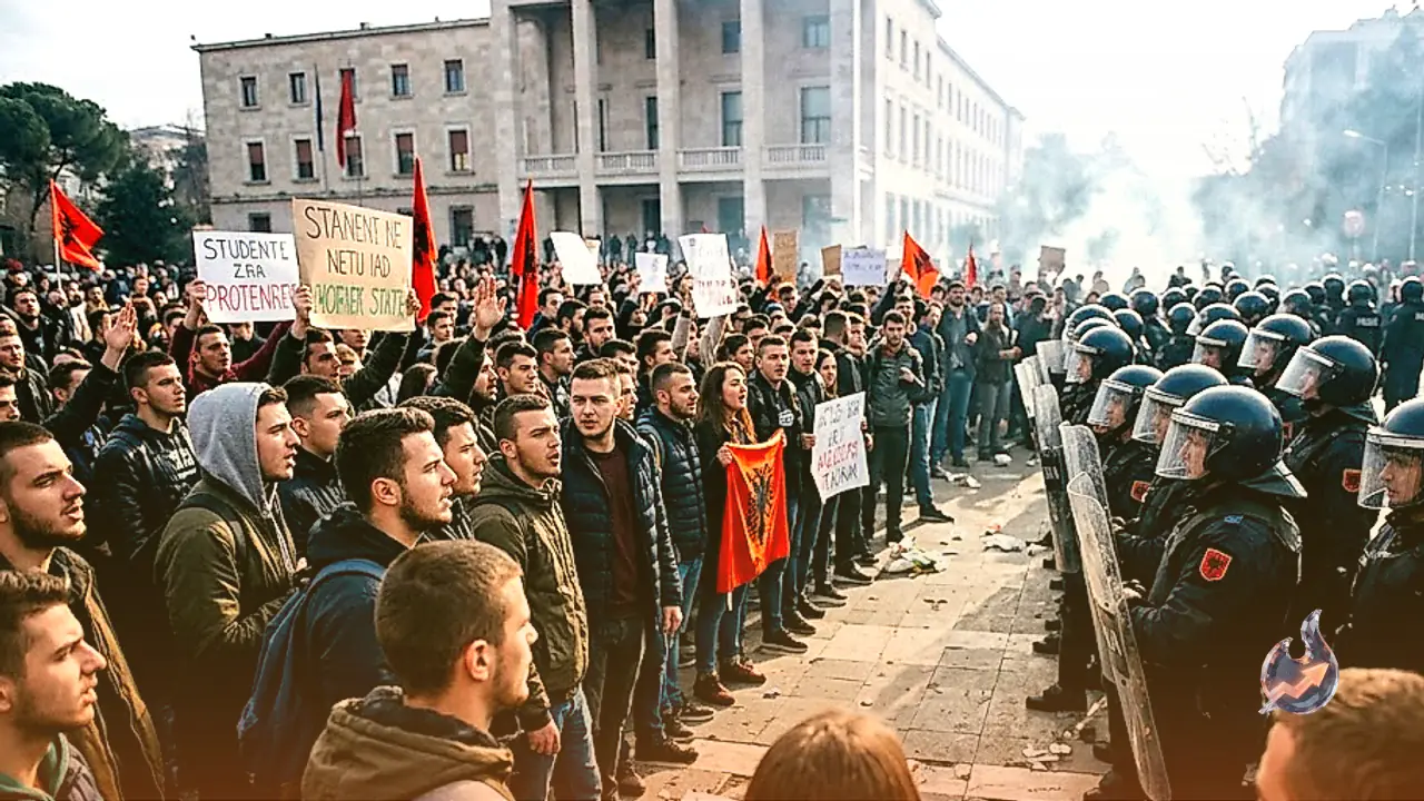 Albania Capital Rocked by Fifth Day of Anti-Government Clashes as Youth Besiege Official Buildings