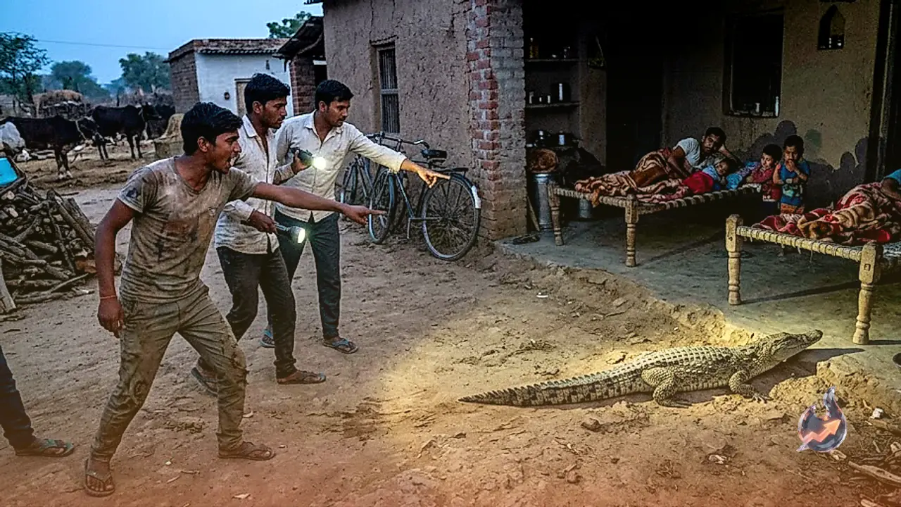 राजस्थान के बांसवाड़ा में सोते हुए परिवार के पास पहुंचा छह फीट का विशाल मगरमच्छ, ग्रामीणों ने दिखाई सूझबूझ