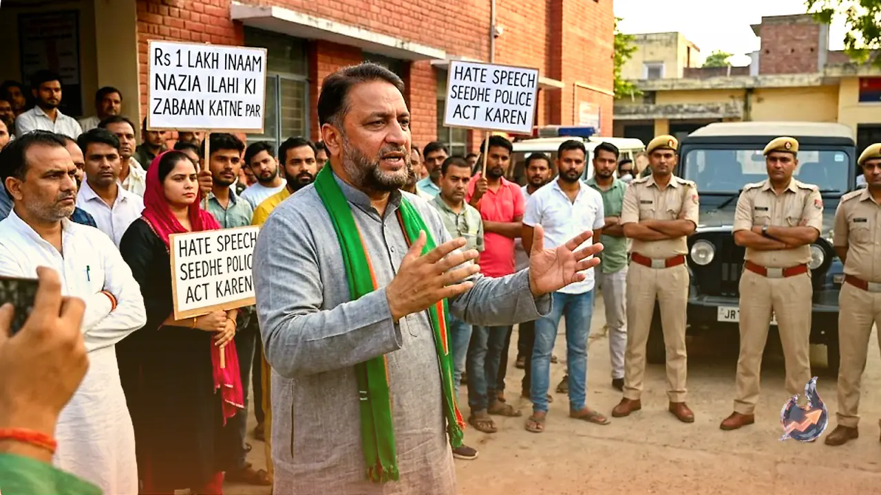 Aligarh AIMIM Chief Announces Rs 1 Lakh Bounty for Cutting Nazia Ilahi's Tongue, Police Yet to Act