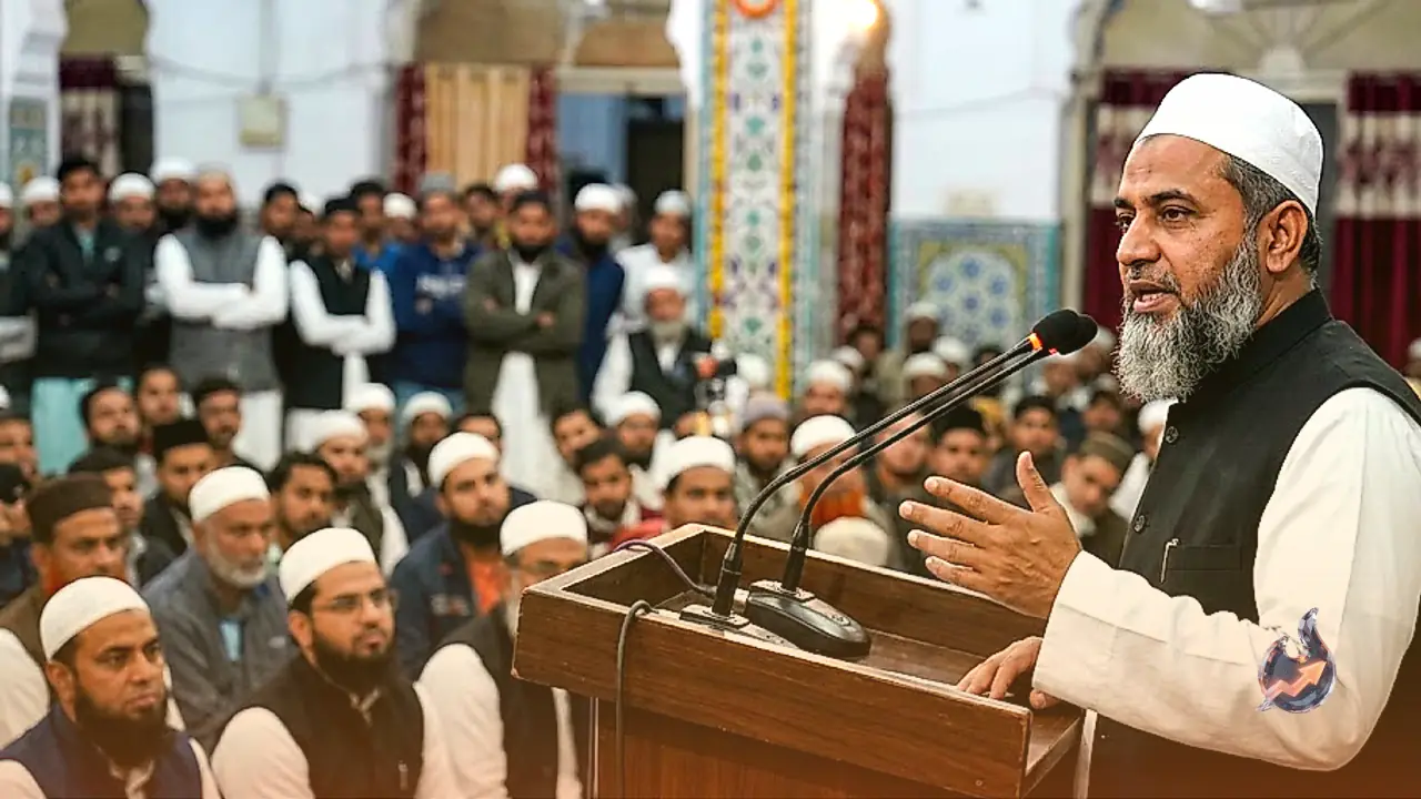 अलीगढ़ में मौलाना चौधरी इफराहीम हुसैन ने मृत व्यक्ति के नाम पर भोजन कराने को लेकर की बात