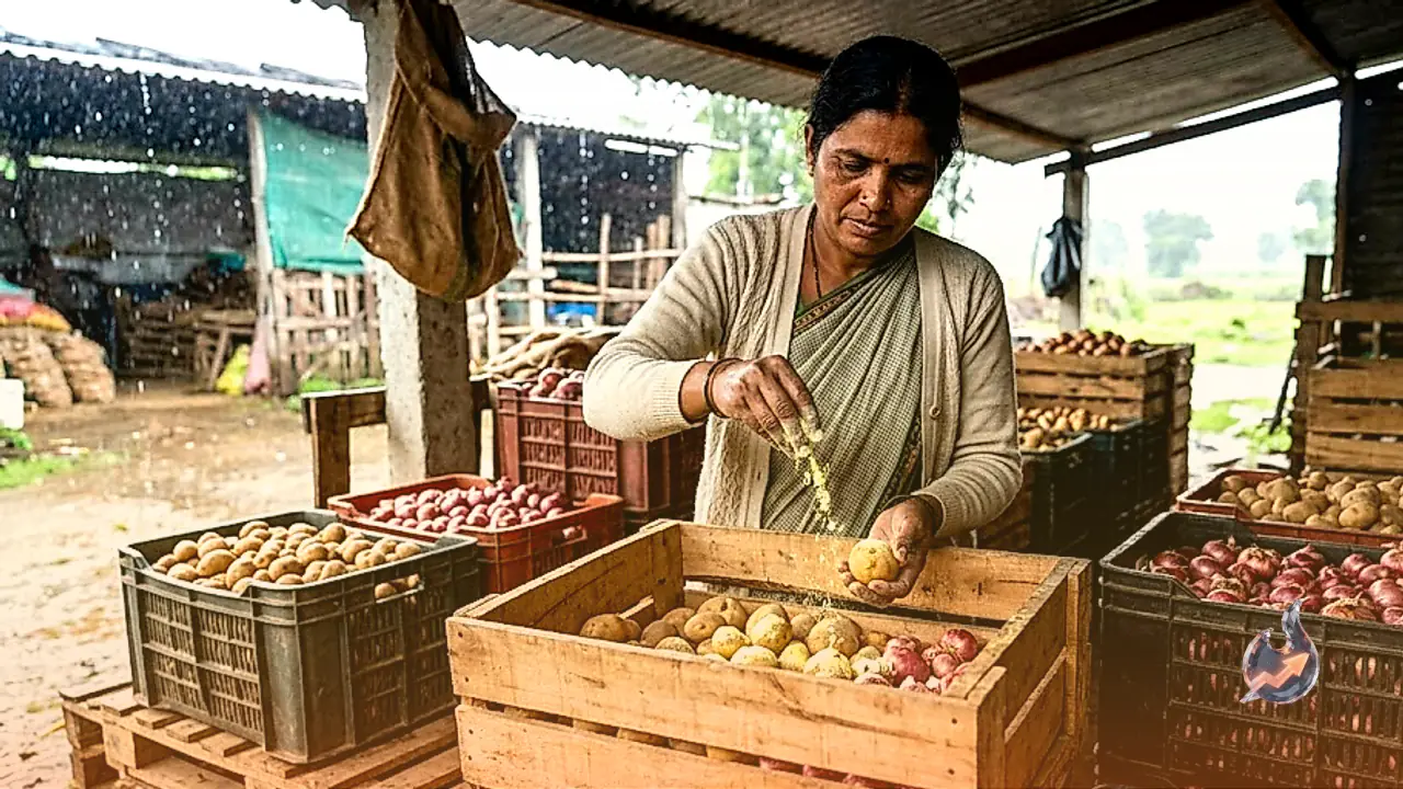आलू-प्याज-लहसुन का भंडारण: बरसात में फसल को सड़ने से बचाने के लिए अपनाएं ये जरूरी उपाय