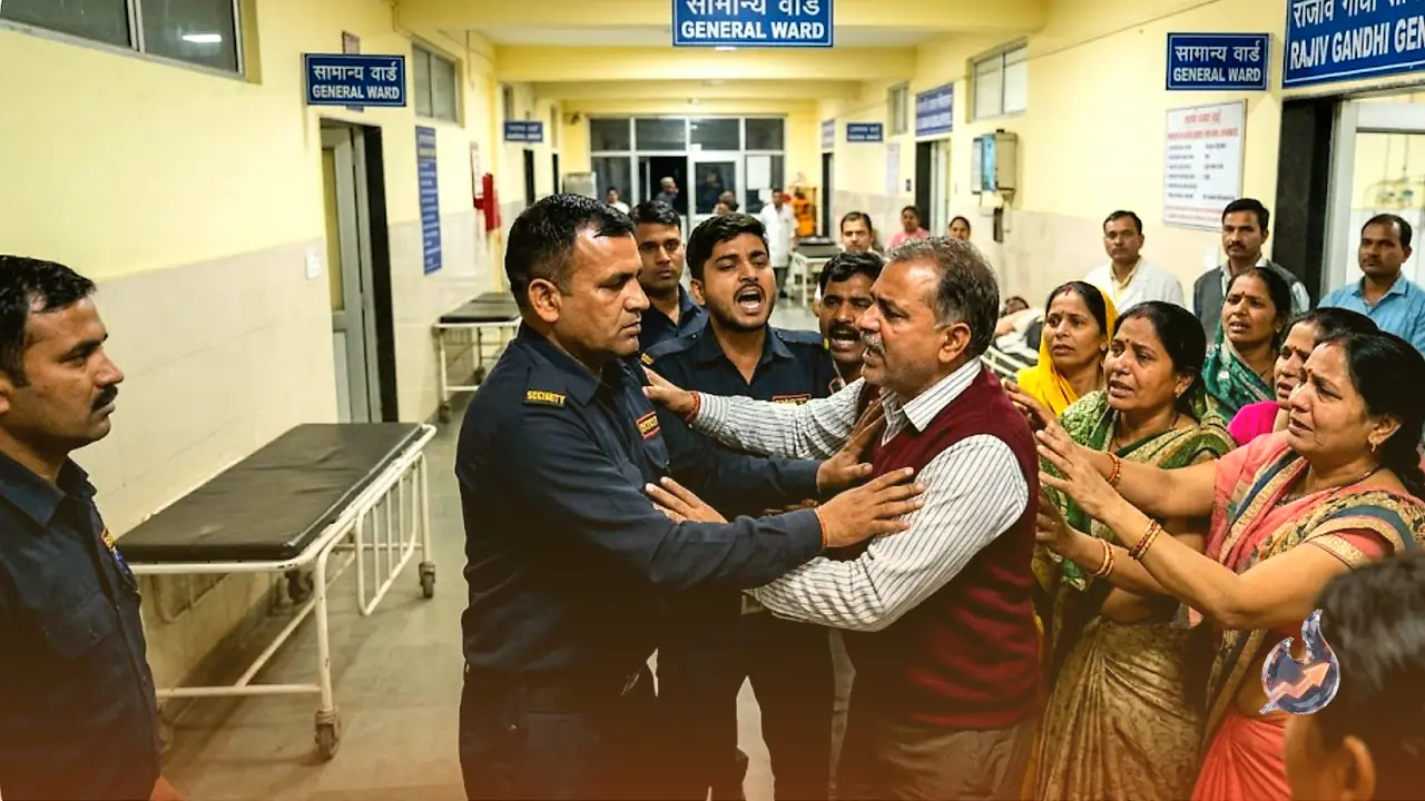 Late-Night Chaos at Alwar's Rajiv Gandhi Hospital as Guards Are Accused of Shoving Patients' Relatives Out of Wards