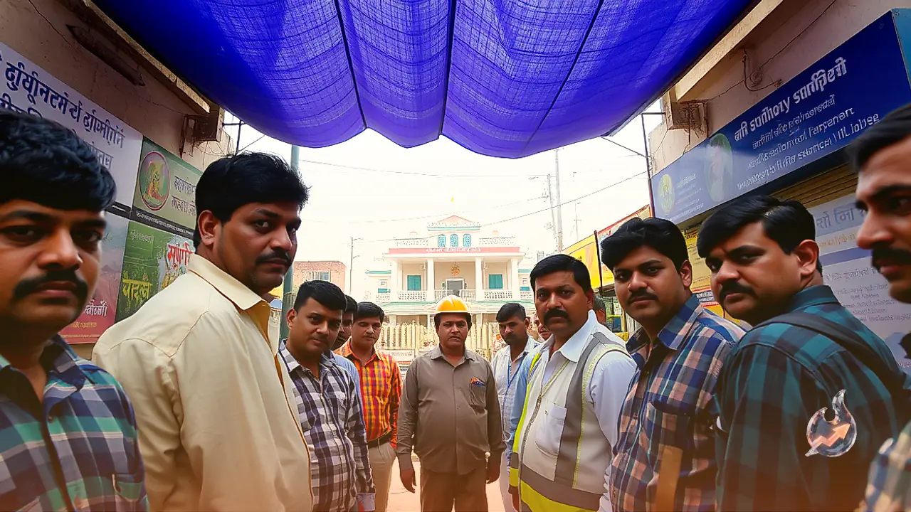 अलवर नगर निगम में मेयर के बराबर कुर्सी लगाकर बैठे पति, सफाईकर्मियों को दिए निर्देश