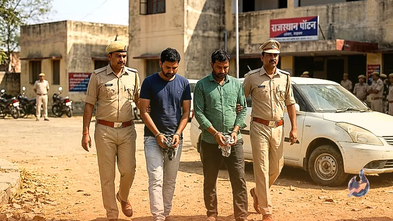 Alwar Police Arrest Two Accused in Cyber Trap Extortion Case Targeting Gujrat Trader