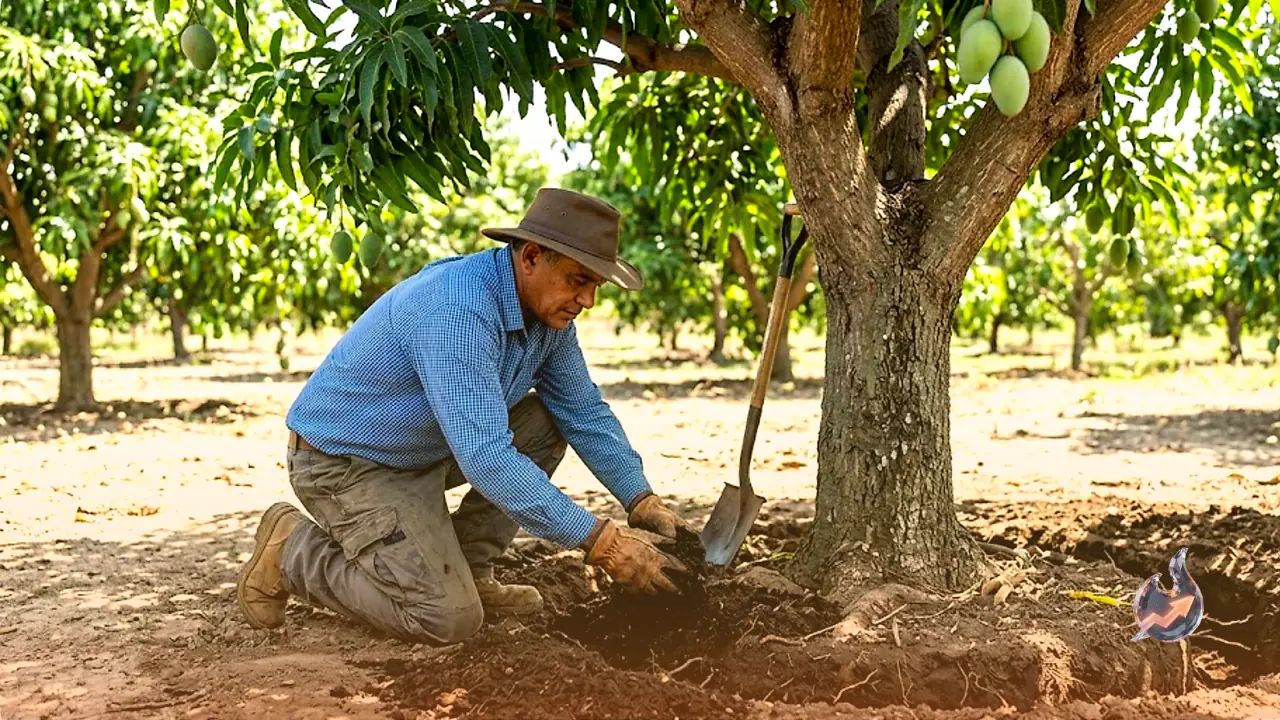 Revitalizing Mango Trees: A Simple Trenching Method to Boost Fruit Yield and Tree Health