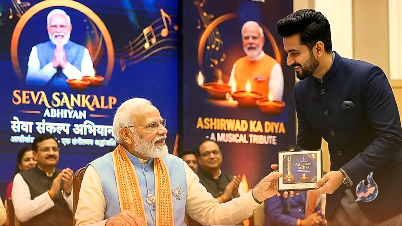Narendra Modi Touched by Aman Pant's Musical Tribute 'Ashirwad Ka Diya' as Nationwide Seva Sankalp Abhiyan Marks 76th Birthday