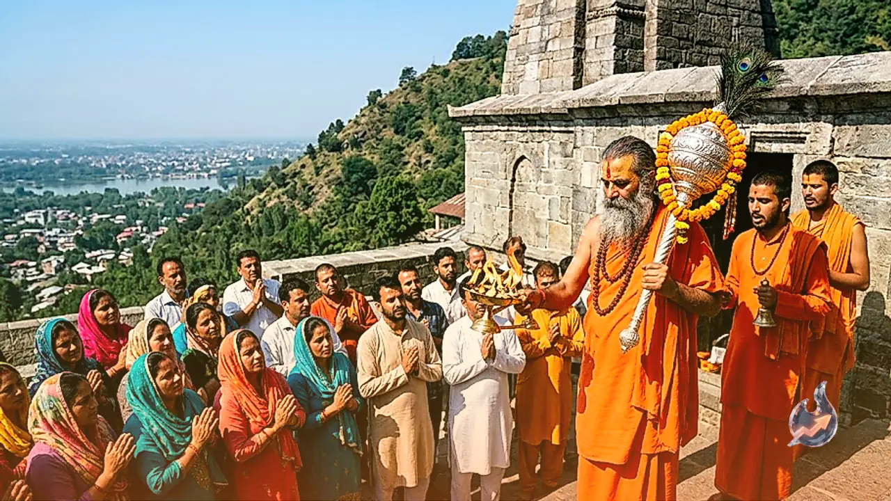 Amarnath Chhadi Mubarak Puja Performed at Shankaracharya Temple in Srinagar, Check Complete Pilgrimage Schedule Starting August 22