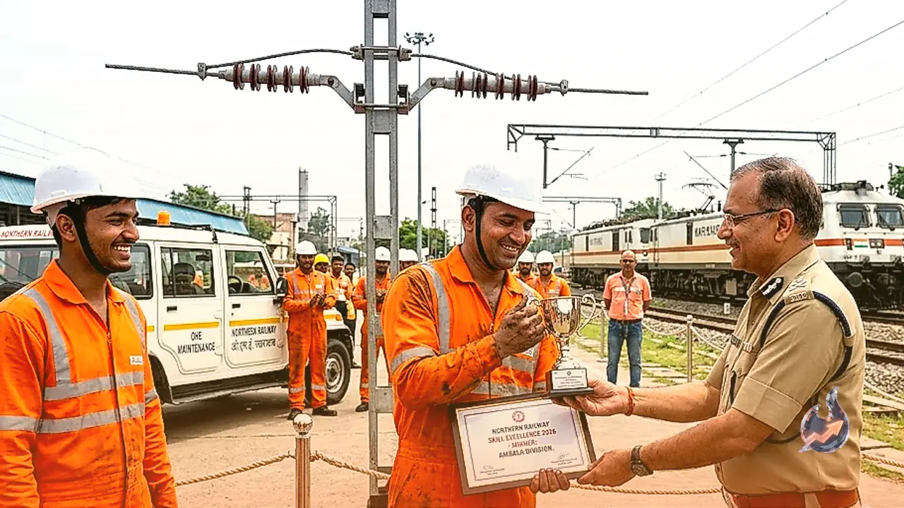 Ambala Division Wins Northern Railway OHE Skill Excellence Competition 2026