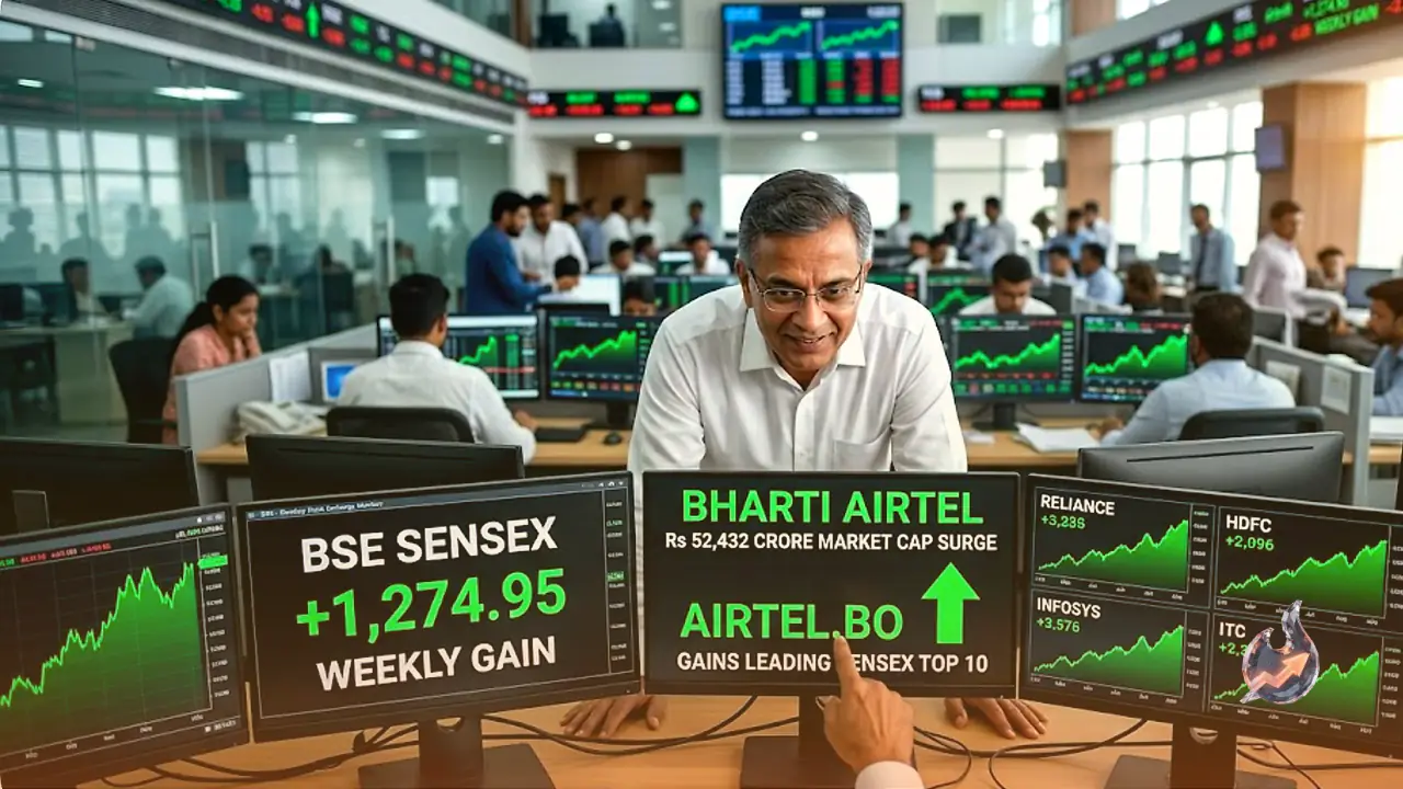 US-Iran Deal Sparks Stock Market Rally as Bharti Airtel Leads Sensex Top 10 With a Rs 52,432 Crore Market Cap Surge