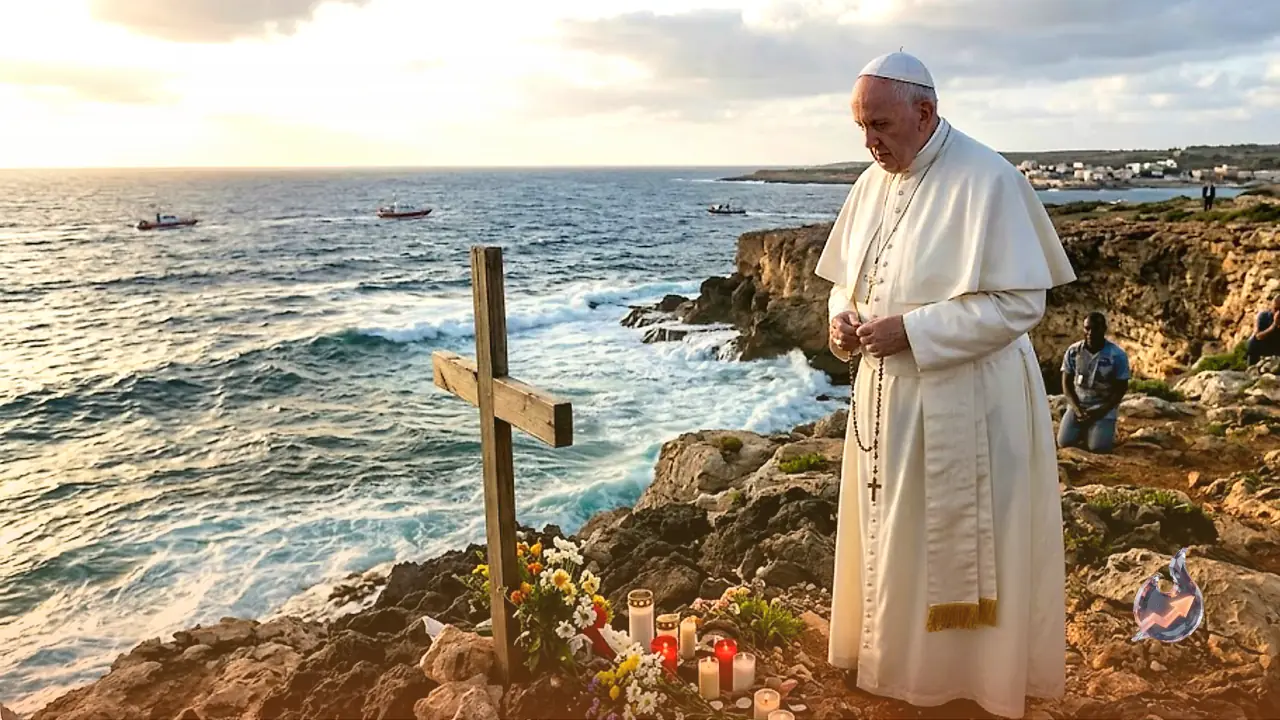 On America's Fourth of July, the Pope Stood on Lampedusa's Rocks to Mourn the Migrants the Sea Swallowed