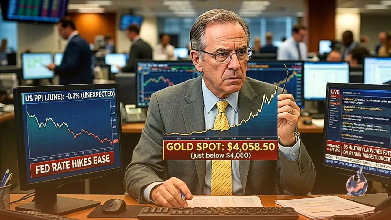 Softer US producer prices push bullion above $4,050, but fresh Iran strikes cloud the picture