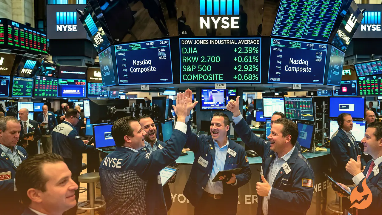 US and Iran Strike Temporary Truce, Sending Wall Street Indices Sharply Higher
