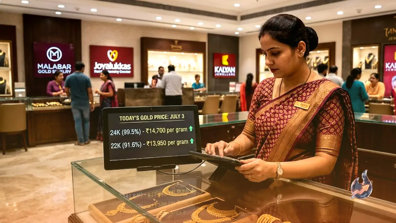 Weak US Jobs Data Sends Gold Higher as Tanishq, Malabar, Joyalukkas and Kalyan Revise 22K and 24K Prices for July 3