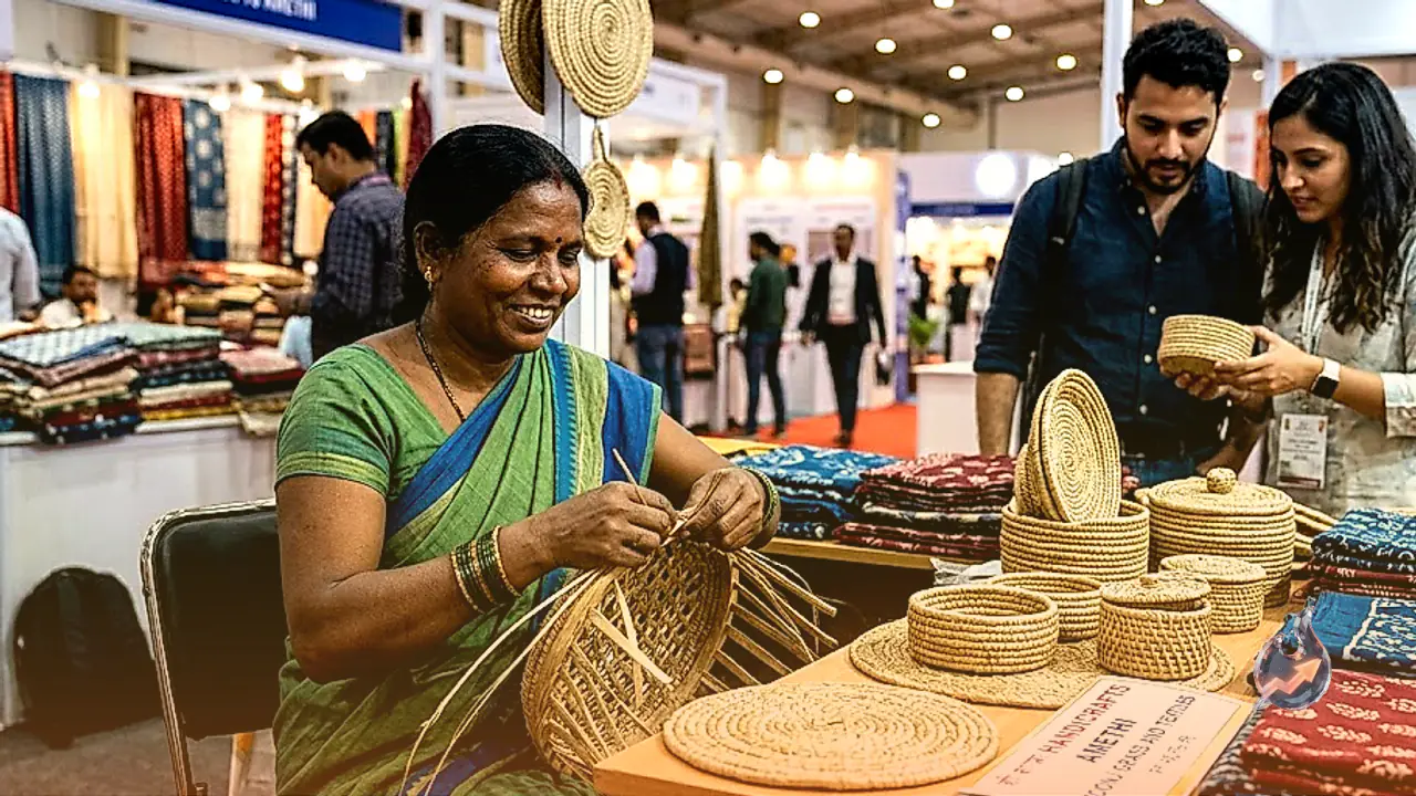 Amethi Artisans Gain National Reach as Moonj Crafts and Textiles Shine at Global Trade Fair