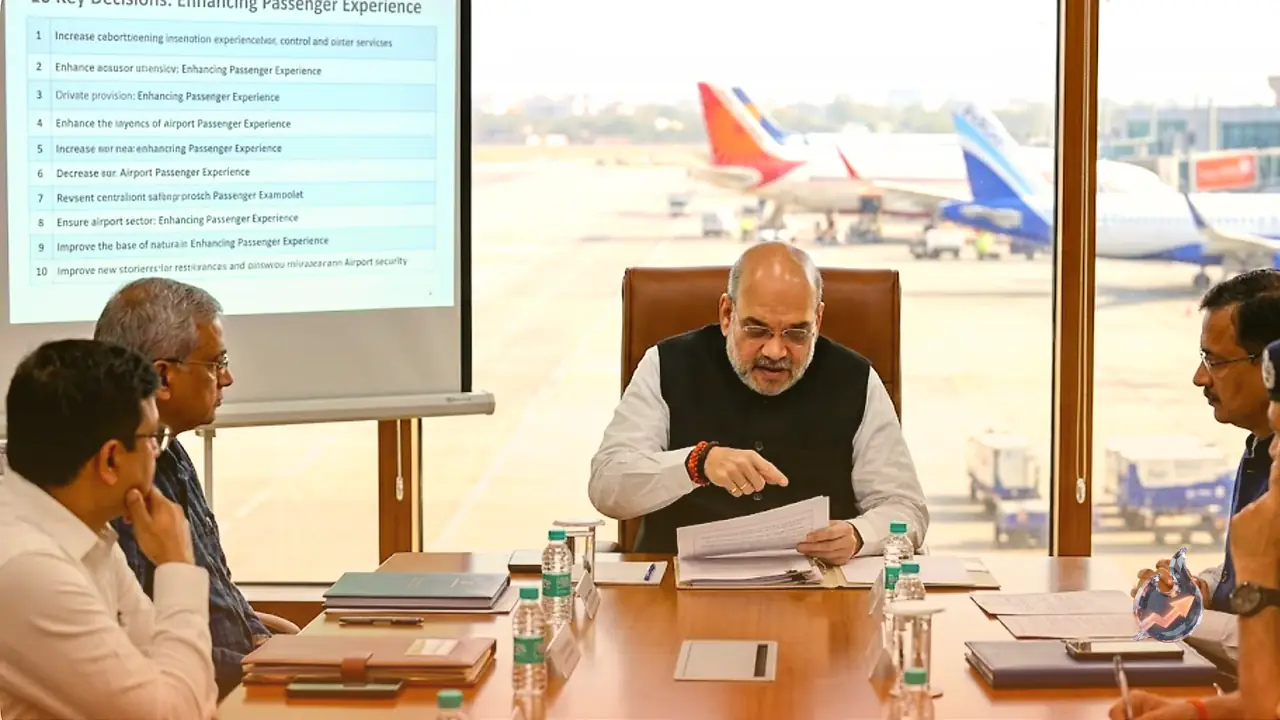 Amit Shah Leads High-Level Review to Enhance Airport Passenger Experience: 10 Key Decisions Announced