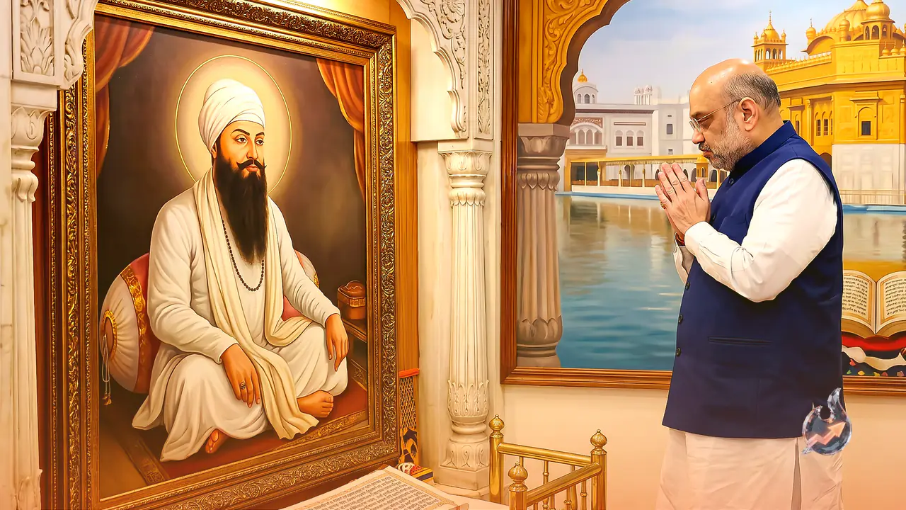 Amit Shah Honours Guru Arjan Dev Ji on His Martyrdom Anniversary, Hails the Fifth Guru's Contributions to the Adi Granth and Harmandir Sahib
