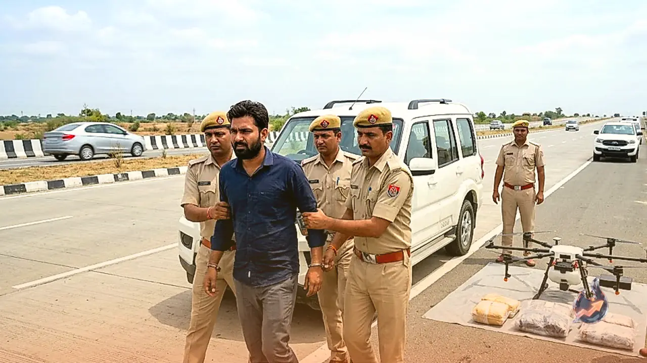 Wanted Smuggler Rakesh Prajapat With ₹75,000 Bounty Arrested From Amritsar Jamnagar Expressway, Cross Border Drone Racket Exposed