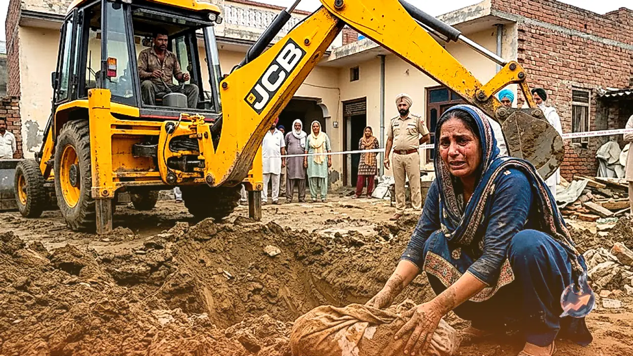 Mother Suspects Husband in Amritsar, Discovers Missing Daughter's Buried Body After Digging Yard with Excavator