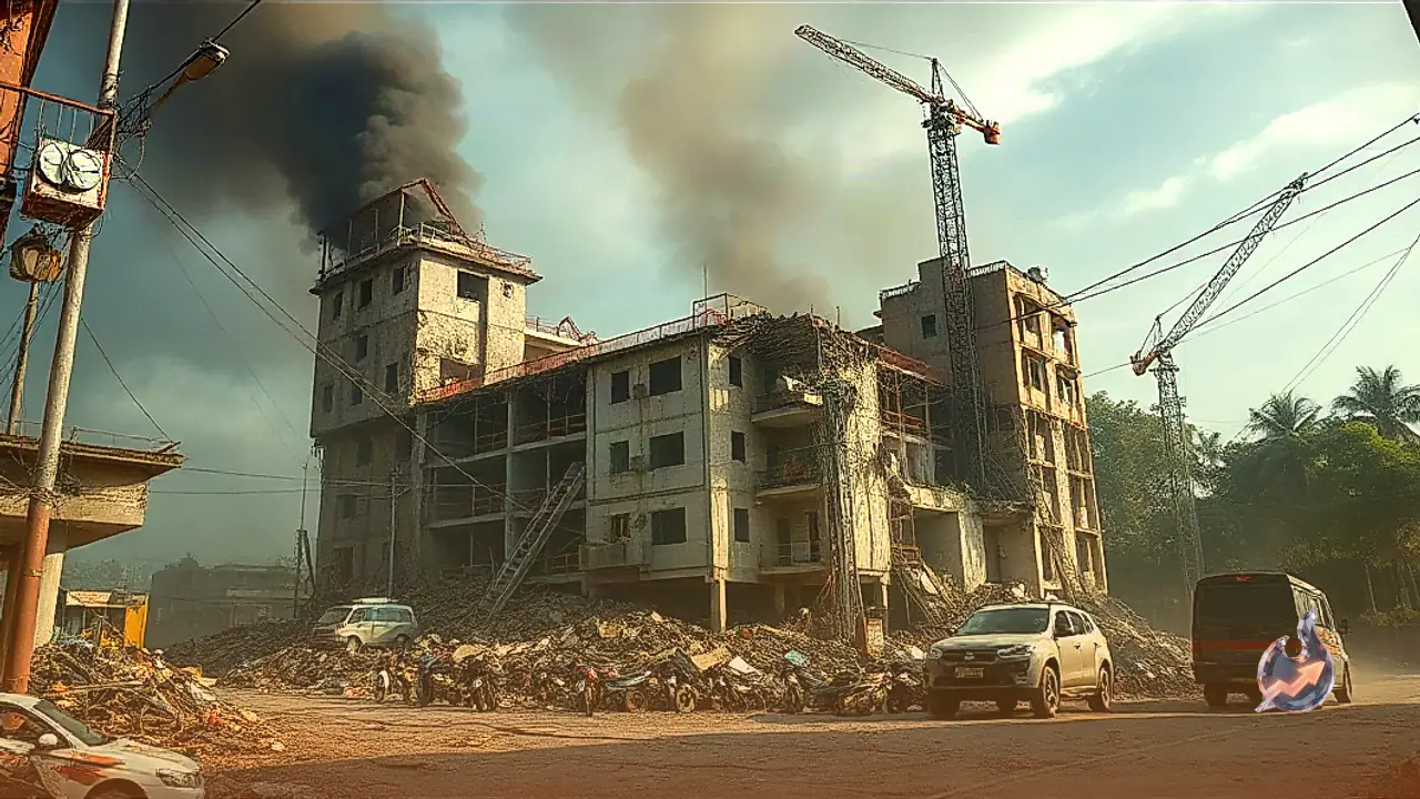 Five Workers Dead and Twelve Injured After Three-Storey Building Collapses Under Construction in Ambala