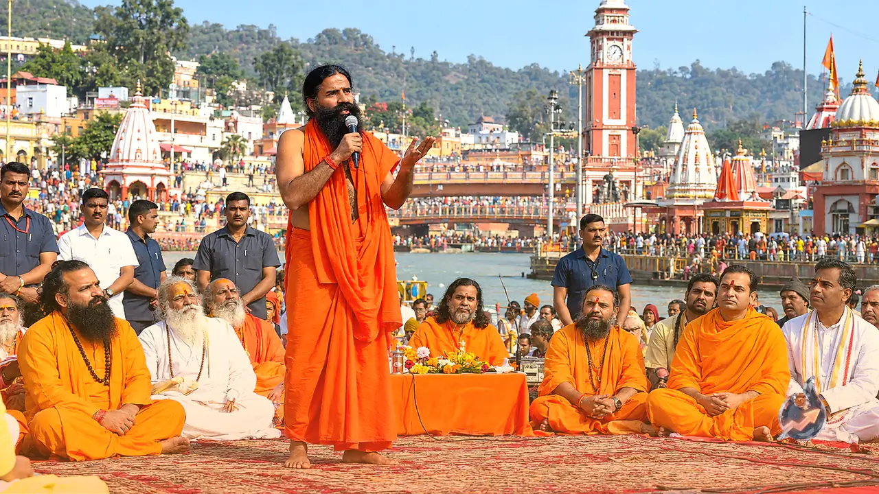 Ancient Indian Texts Were Distorted Under Planned Conspiracies, Says Swami Ramdev in Haridwar