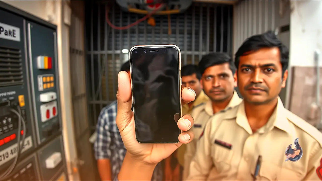 जयपुर सेंट्रल जेल के बिजली बोर्ड में मिला एंड्रॉयड फोन, सिम और केबल भी बरामद