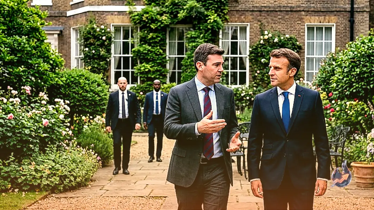 Andy Burnham and Emmanuel Macron discuss small boats and bringing UK closer to Europe
