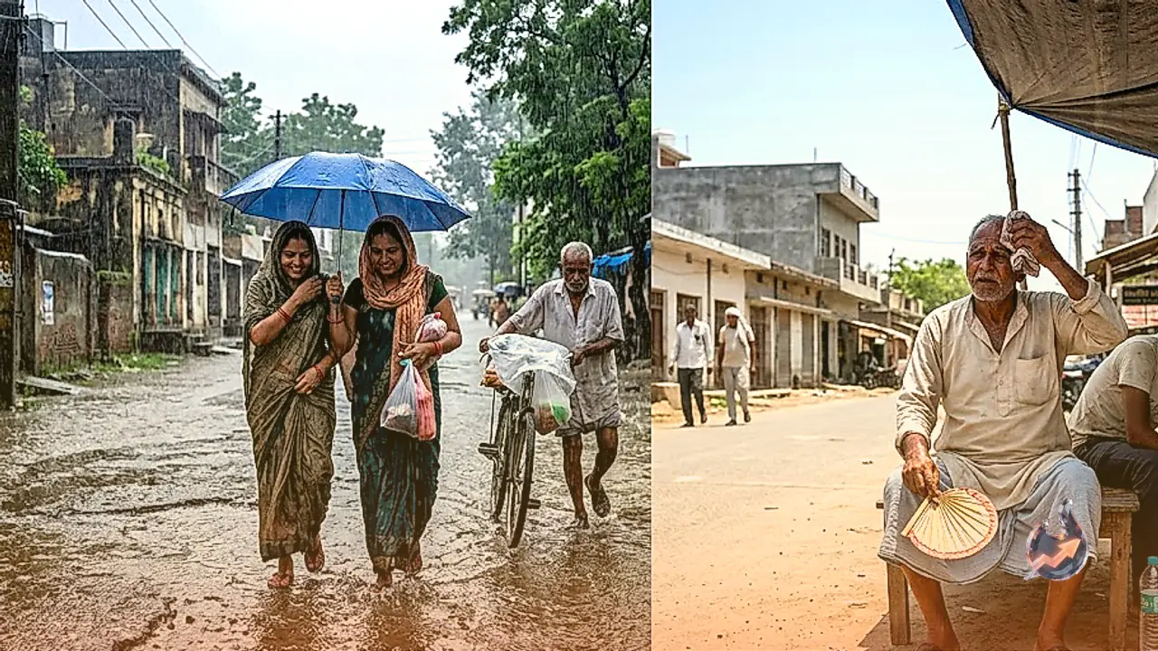 Unpredictable Monsoon Divides Uttar Pradesh: Heavy Downpours Cool Ayodhya While Eastern Districts Grapple With Oppressive Humidity