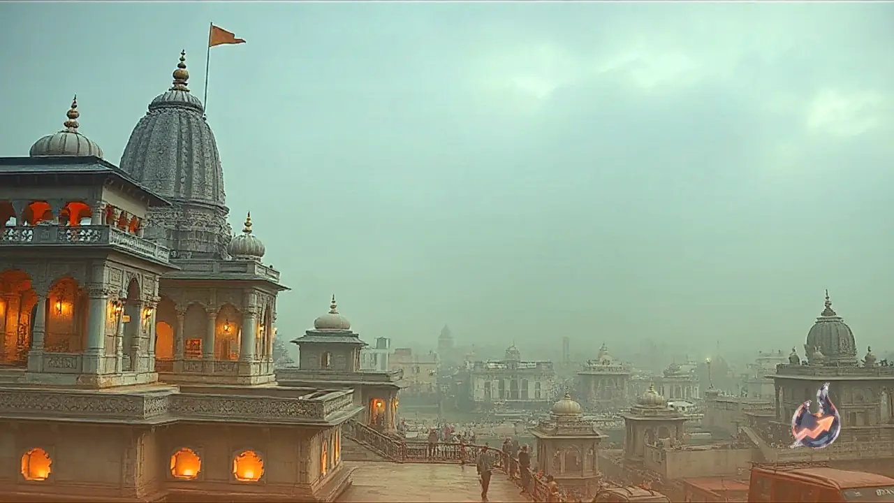 Bhojpuri Actress Anjana Singh Visits Vrindavan to Seek Blessings at Banke Bihari Temple
