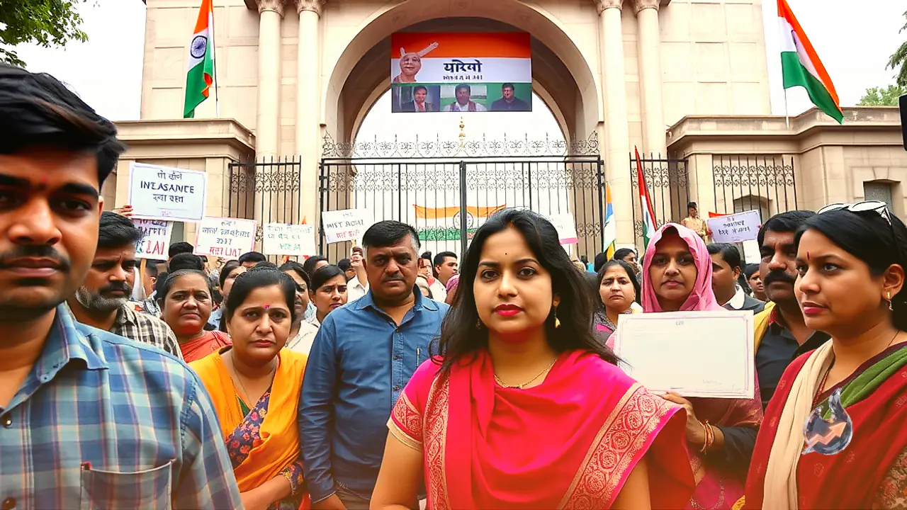 Ankita Bhandari Parents Stage Protest at India Gate, Rahul Gandhi and Priyanka Gandhi Join in Support