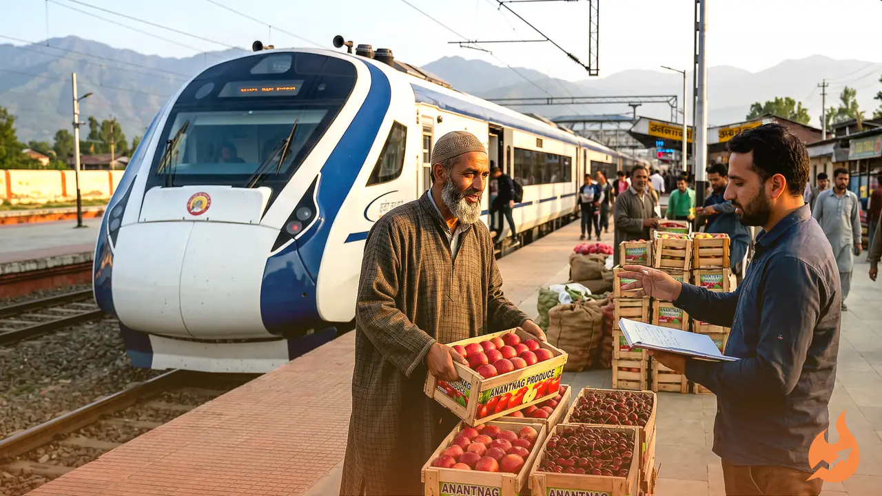 Vande Bharat to Stop at Anantnag: BJP Says Move Will Boost Apple, Cherry and Cement Trade