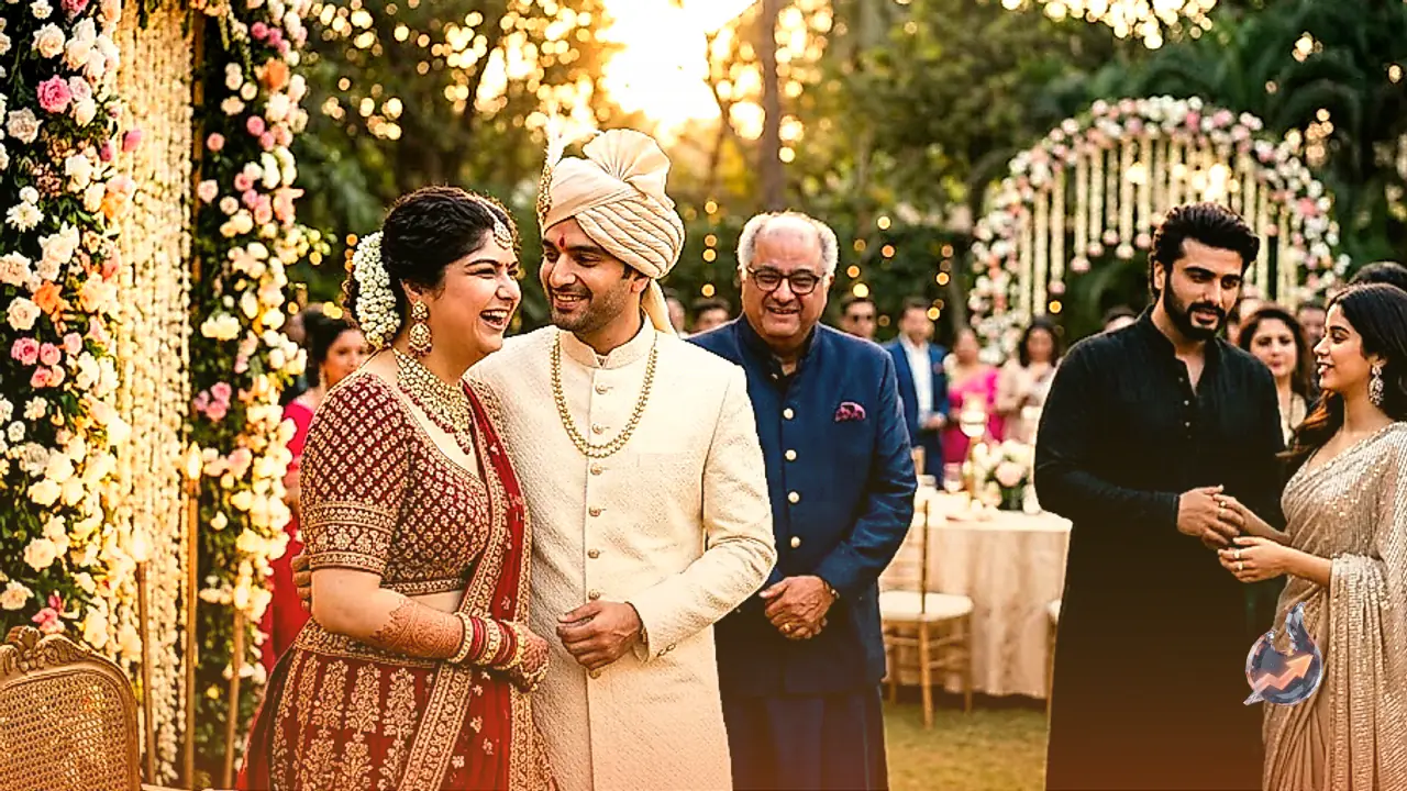 Anshula Kapoor and Rohan Thakkar Tie the Knot: A Star-Studded Celebration for Boney Kapoor's Daughter