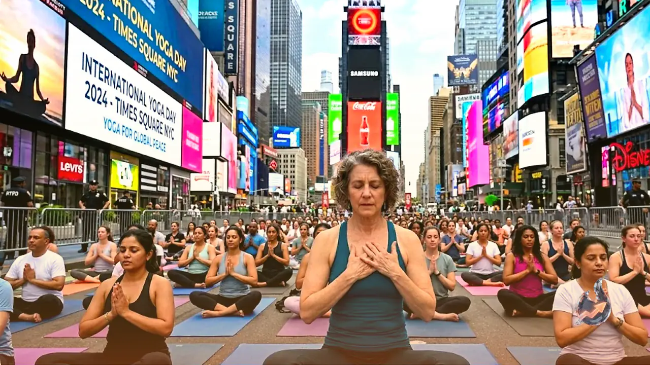 International Yoga Day: Thousands Chant Om at Times Square as Participant Ki Smith Thanks India from the Heart