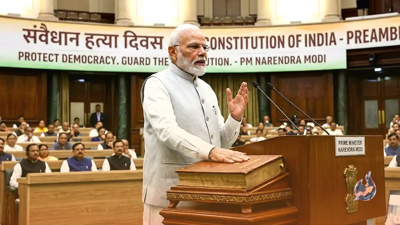 आपातकाल को 'सबसे काला दौर' बताते हुए पीएम मोदी ने संविधान की रक्षा का दोहराया संकल्प