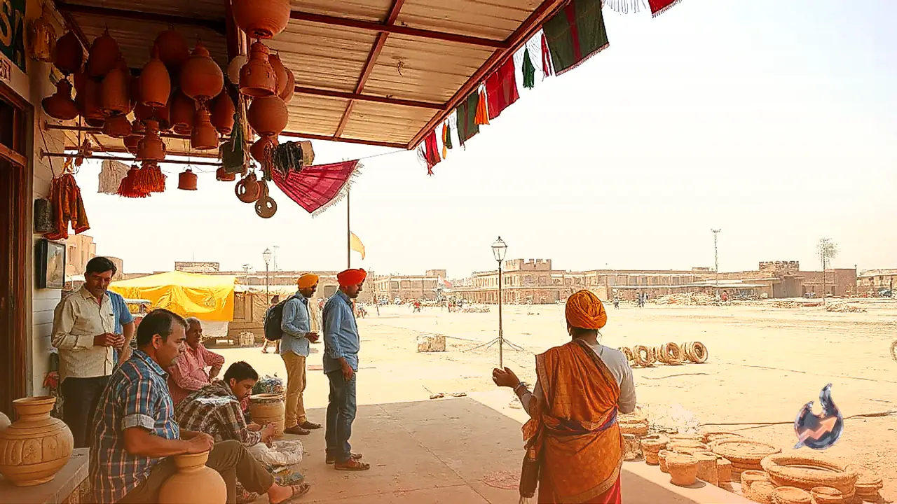 Appeal Urges Shoppers Not to Bargain for Clay Lamps as Potters Honored with Traditional Turbans in Tonk