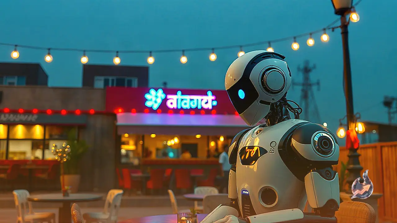 A Robot Replaces Waiters at Ara Restaurant in Bihar, Delights Diners with Food Service and Birthday Wishes
