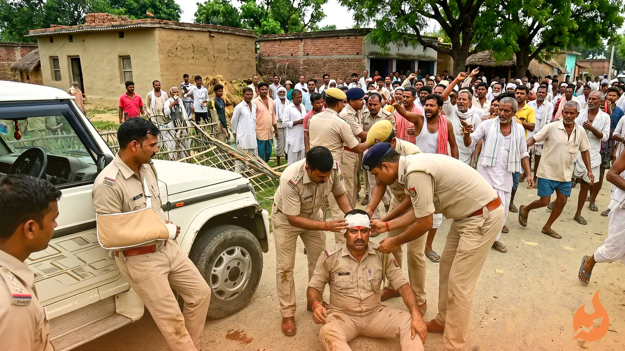 अररिया में पुलिस पर भारी पड़ी भीड़: हिरासत से छूटा आरोपी, 19 नामजद और 100 अज्ञात पर केस, उठे इकबाल पर सवाल