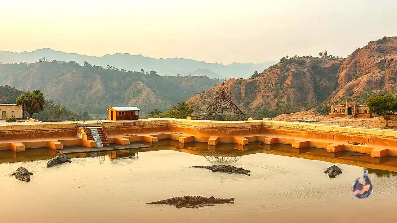British-Era Tank in Aravali Hills Becomes a Sanctuary for Crocodiles and Wildlife Enthusiasts Near Mount Abu