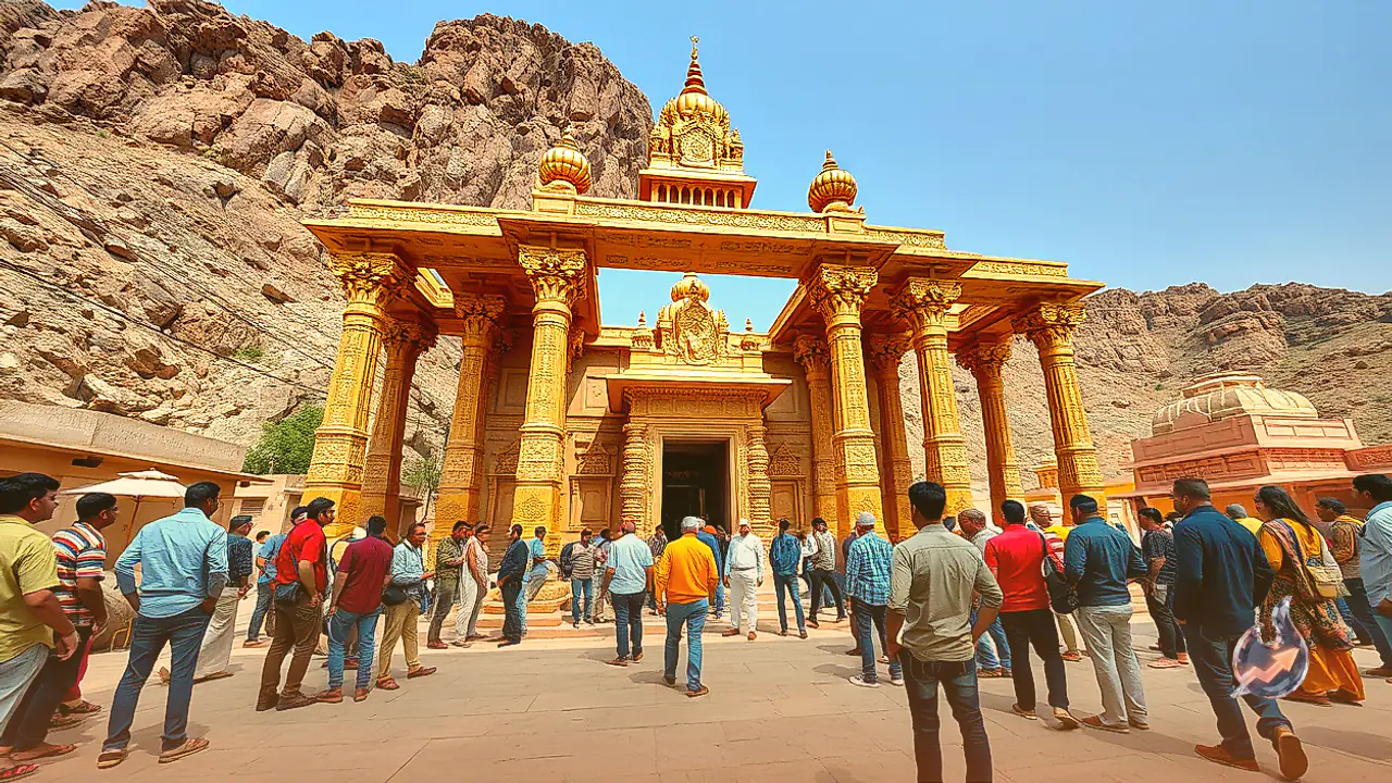 Aravalli Foothills Jain Temple in Rewasa Gets Golden Makeover Amid Mystery of 108 Pillars
