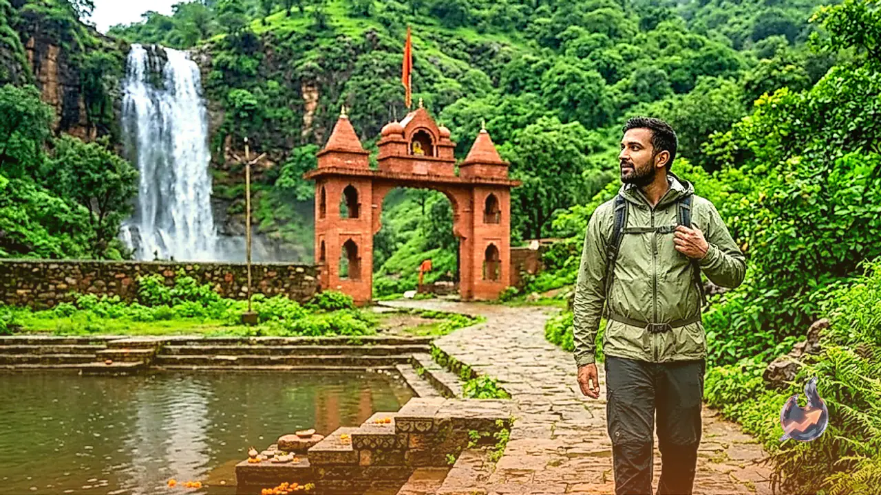 This 1300-Year-Old Temple Near Pushkar Offers a Perfect Monsoon Escape Amidst Aravalli Waterfalls