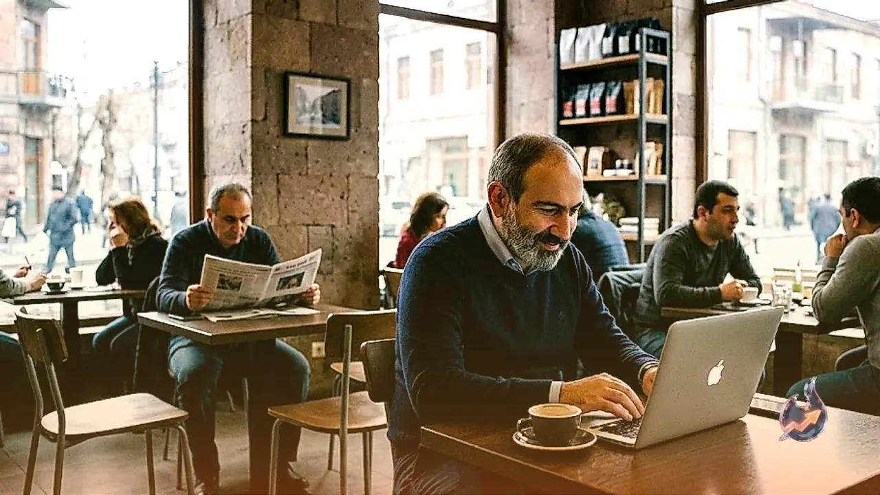 Armenian Prime Minister Nikol Pashinyan Spotted Working From Regular Cafe Without Security Protocol