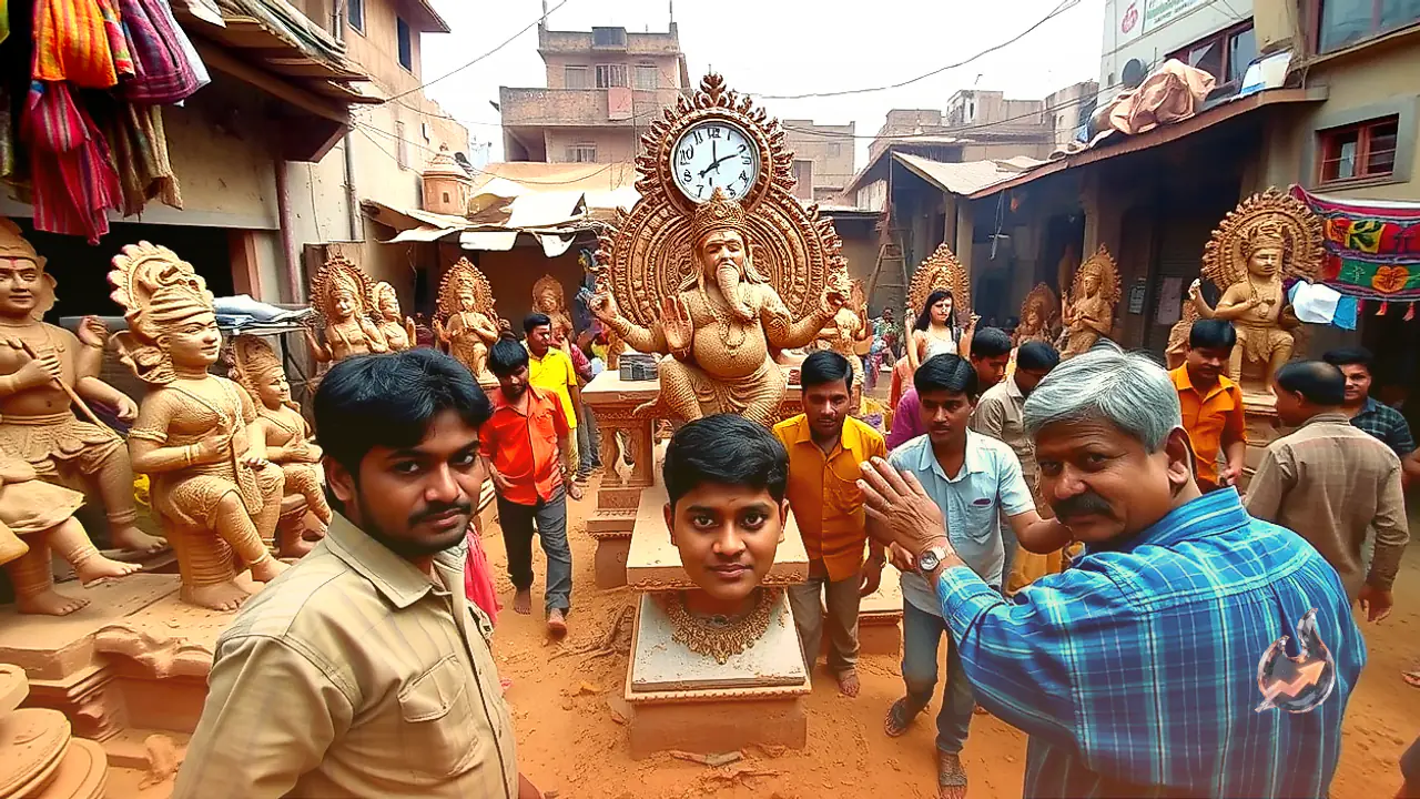Artisans from Bengal Shape Durga Idols in Sikar Using Native Soil Ahead of Sharad Navratri