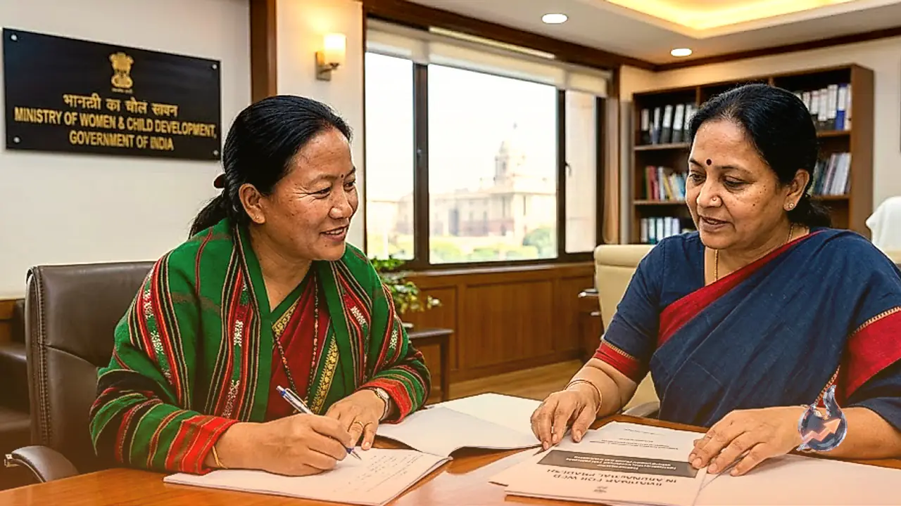 Arunachal Minister Dasanglu Pul Confers With Union Minister Annapurna Devi On Women And Child Welfare Roadmap