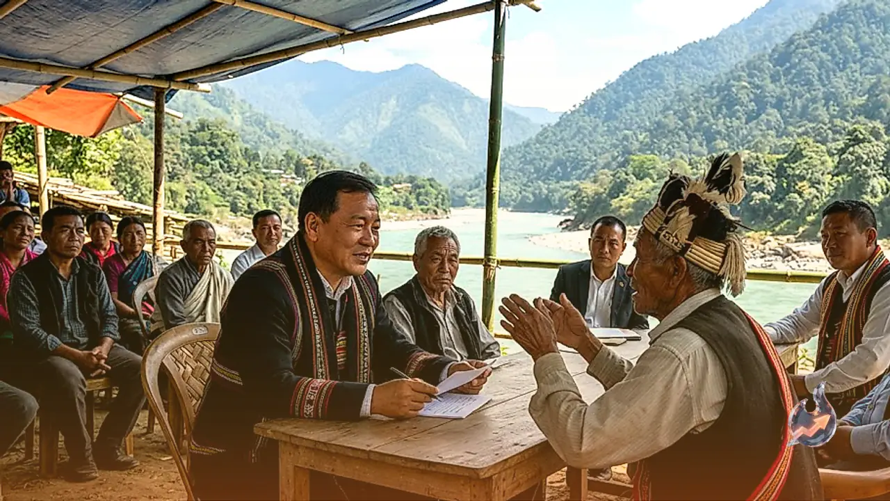 Arunachal Minister Engages with Downstream Communities Over 11,200-MW Siang Project