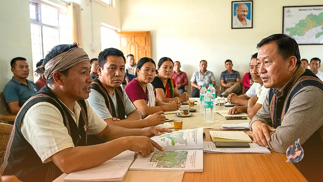 Arunachal Minister Ojing Tasing Meets Downstream Forum Over Proposed 11,200-MW Siang Project