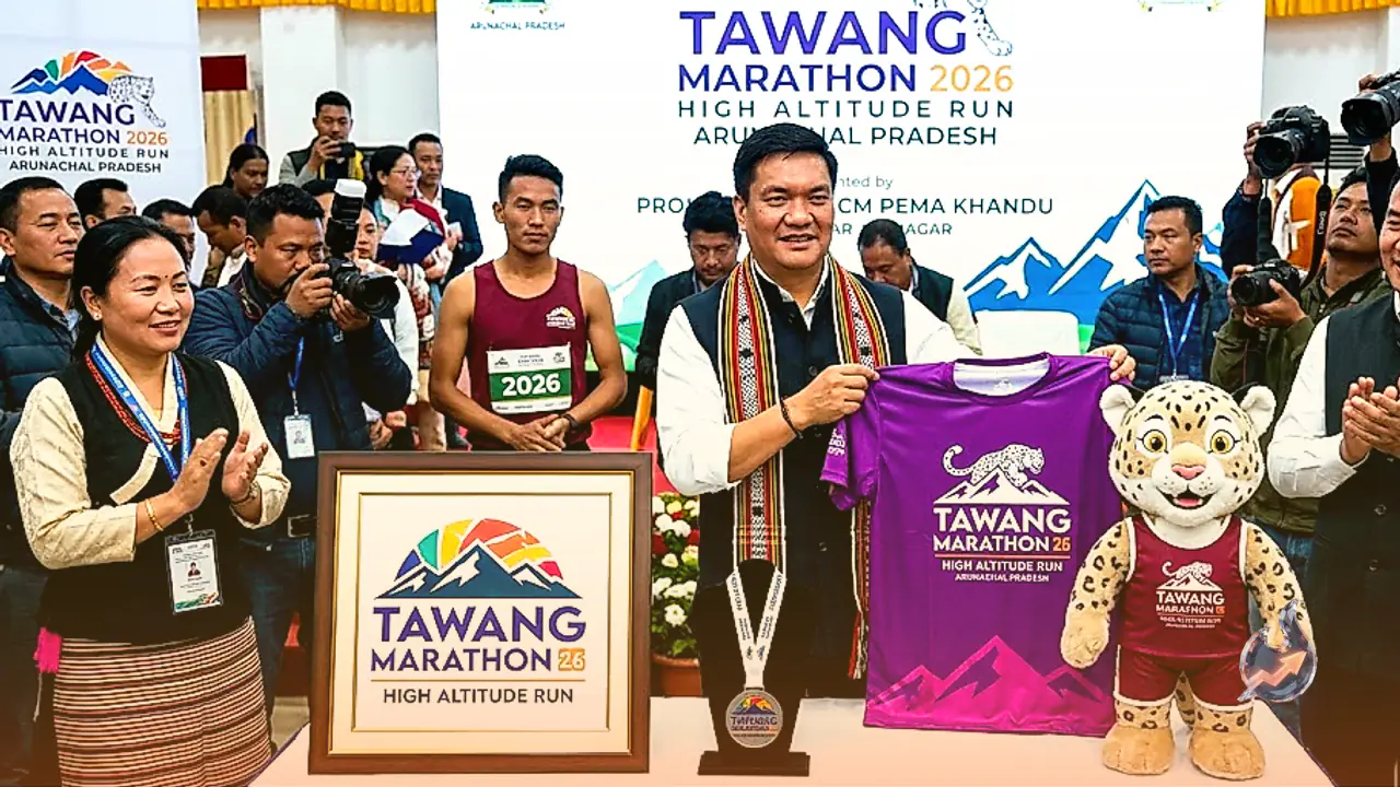 Arunachal Pradesh CM Pema Khandu Unveils Logo, Jersey and Mascot for Tawang Marathon 2026