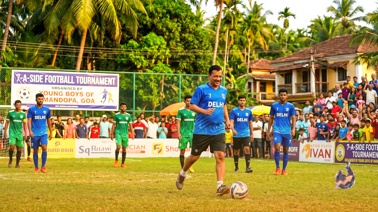 Arvind Kejriwal Joins '7-A-Side' Football Tournament in Goa, Calls the Sport a Way of Life